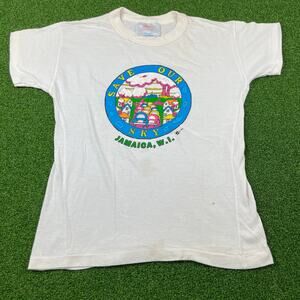 Vintage Sun Club Save Our Sky Jamaica T-Shirt Sz 14-16